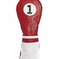 Stitch Golf Roadster Leather Head Cover -US Golf Gear Sales Shop 2018 roadster hc redwhiteblack D front