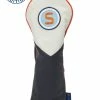 Stitch Golf Tour Monaco Leather Head Cover -US Golf Gear Sales Shop 2019 tour hc navywhite D frontlimited edtition