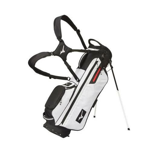 Mizuno BR-D3 Stand Bag White-Black 3 Mizuno BR-D3 Stand Bag White-Black