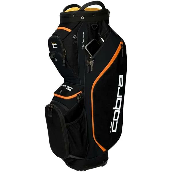 Cobra Ultra Light Pro Cart Bag Black Gold Fusion 3 Cobra Ultra Light Pro Cart Bag Black Gold Fusion