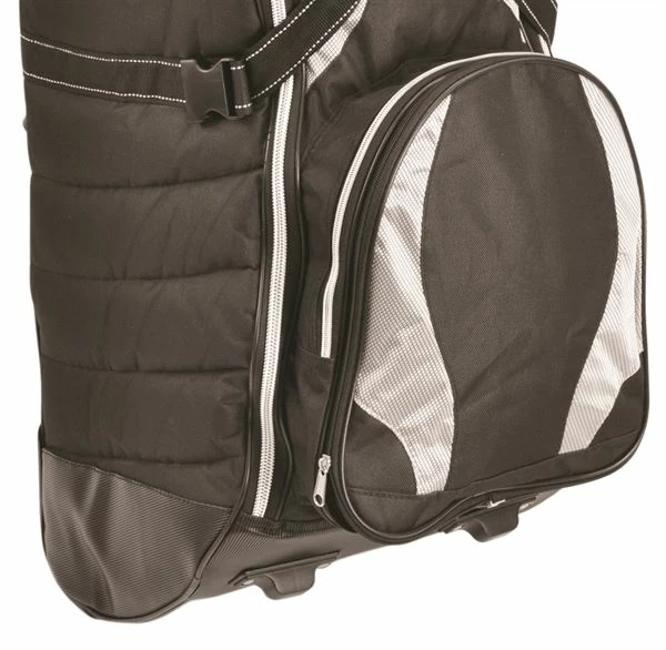 Longridge Tour Deluxe Roller Travel Cover - Black/Silver 4 Longridge Tour Deluxe Roller Travel Cover - Black/Silver - Image 2