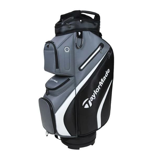 TaylorMade Deluxe Cart Bag Black-Grey 3 TaylorMade Deluxe Cart Bag Black-Grey