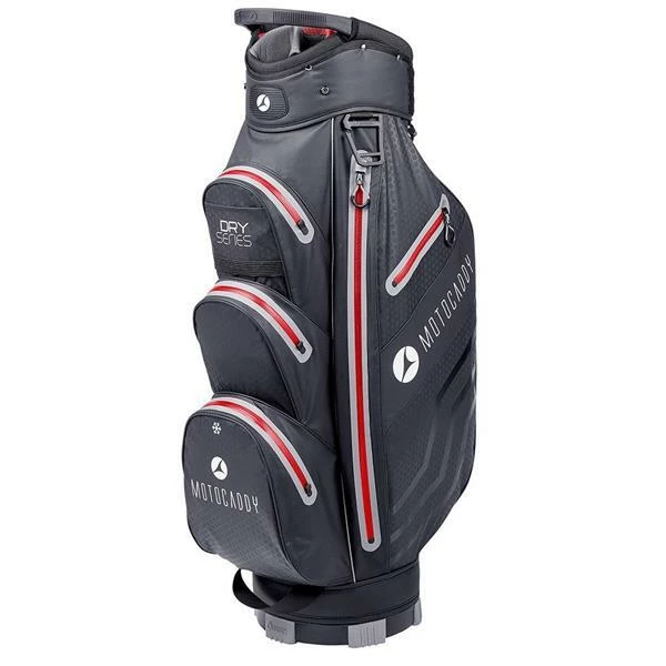 Motocaddy Dry Series Cart Bag Charcoal/Red 3 Motocaddy Dry Series Cart Bag Charcoal/Red
