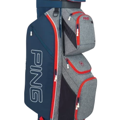 Ping Traverse 2020 Cart Bag Heather Grey/Navy/Scarlet